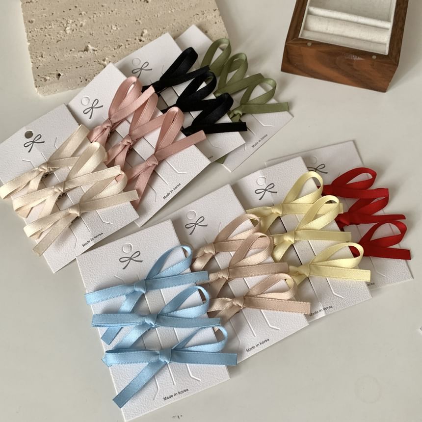 Set of 3: Ribbon Hair Clip