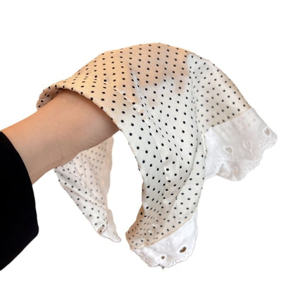 Lace Trim Fabric Bandana