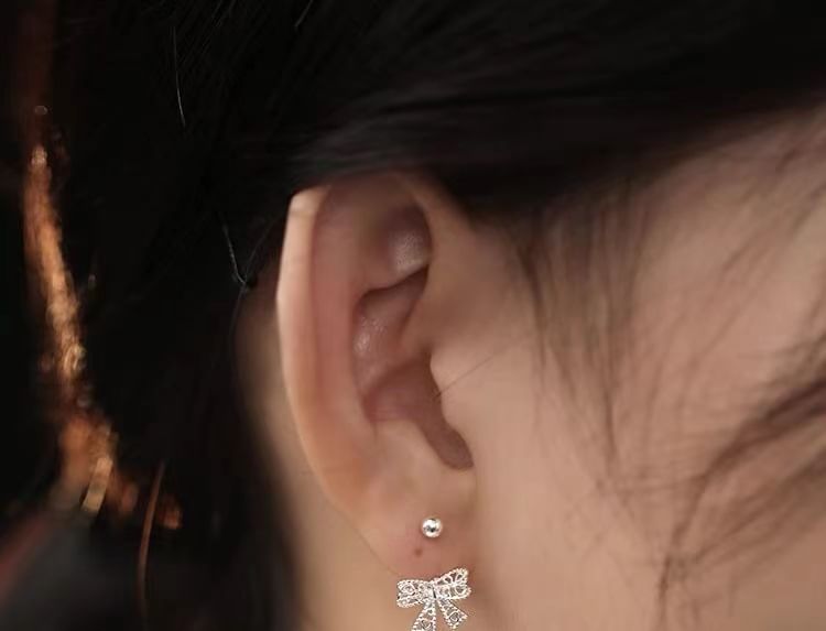 Bow Drop Earring