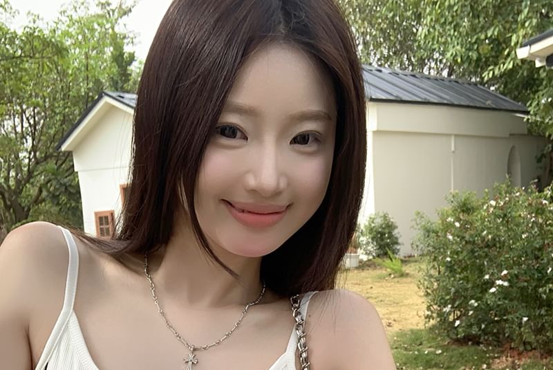 Cami Crop Top Printed