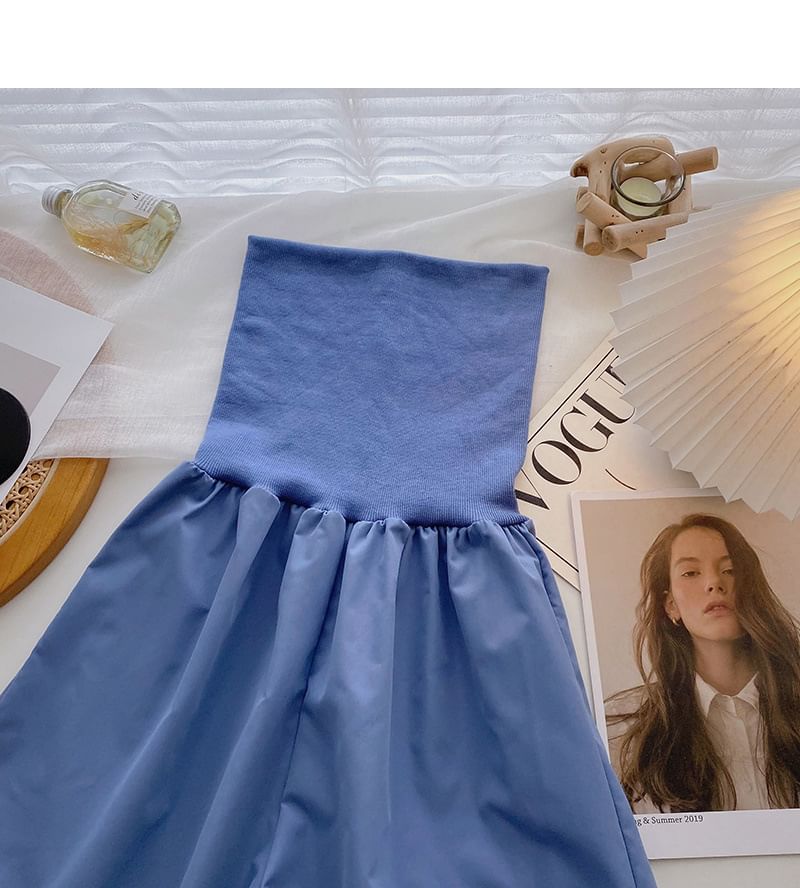 Plain Strapless Romper