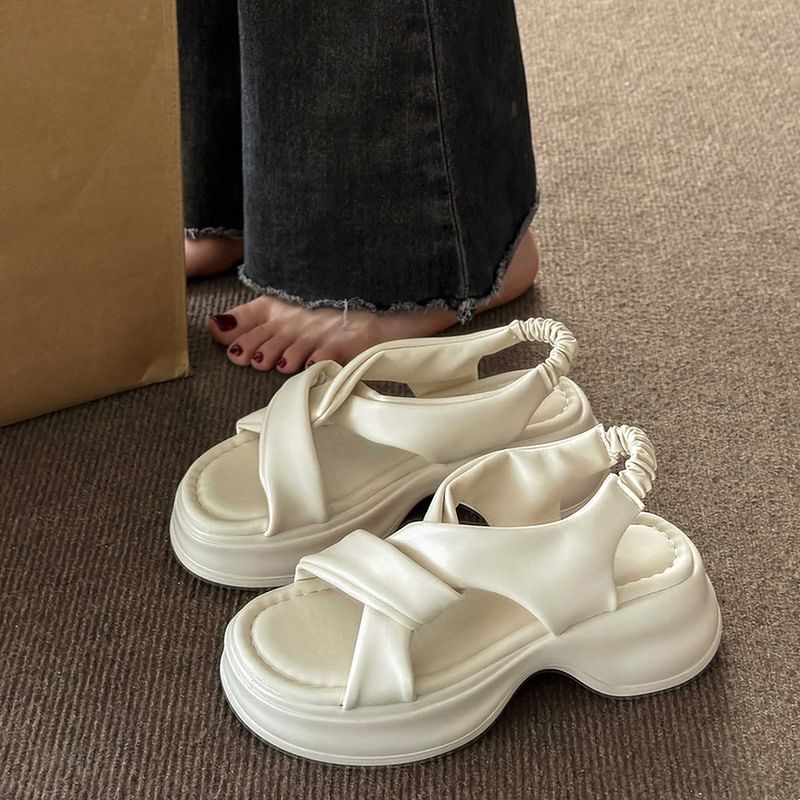 Platform Twist Sandals