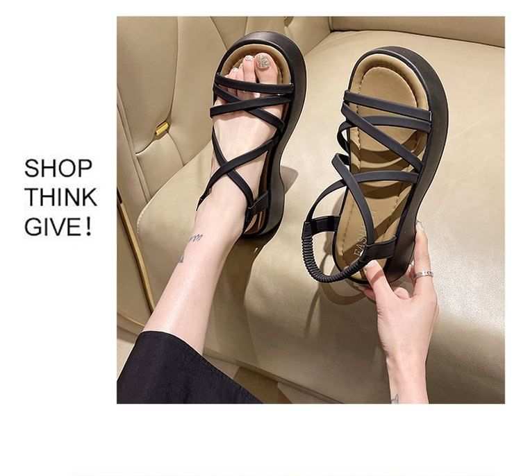 Sandals Plain Platform