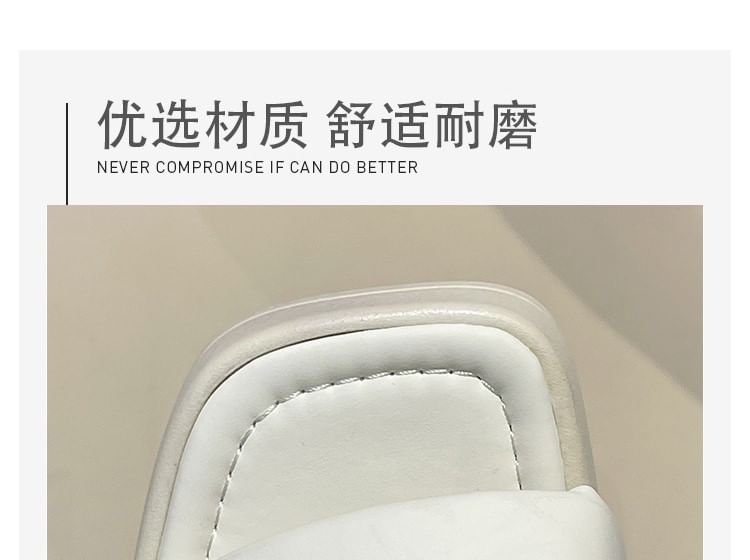 Sandals Slide Heel Block