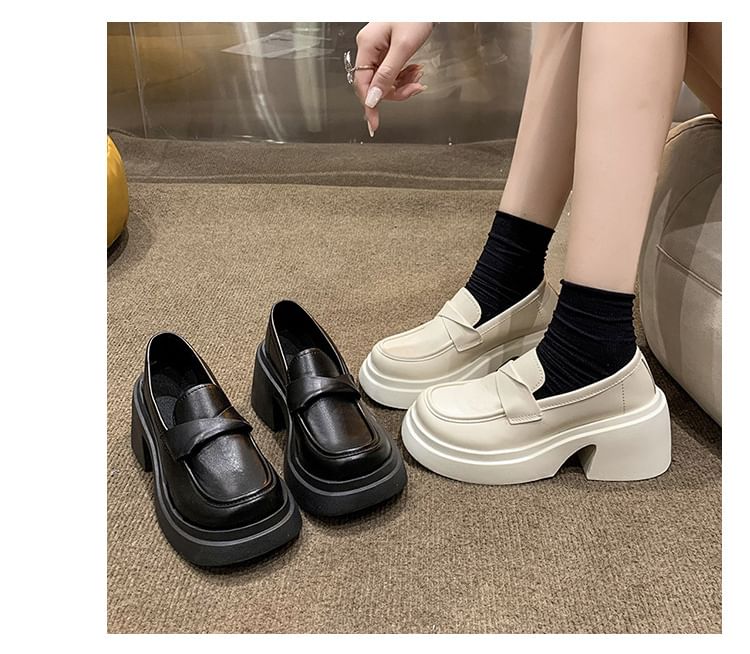 Loafers Plain Platform