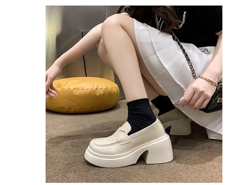 Loafers Plain Platform