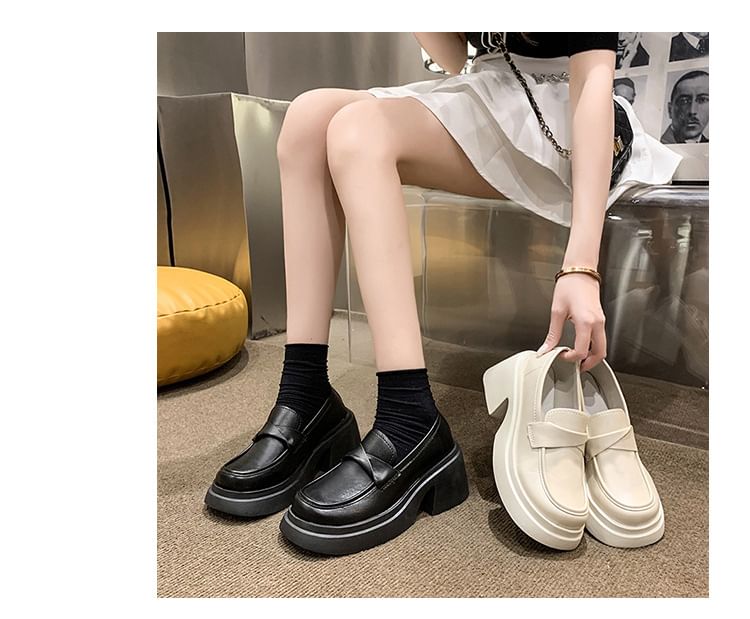 Loafers Plain Platform