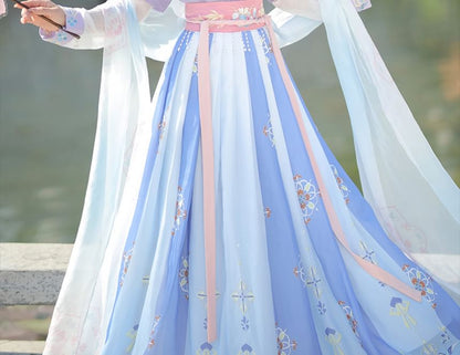 Traditional Chinese Floral Costume Set