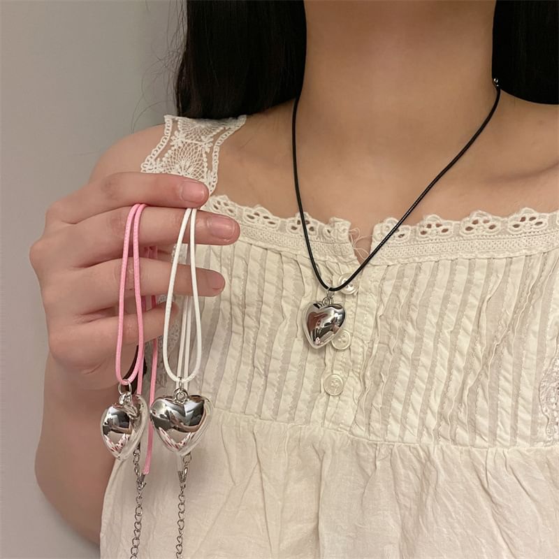 Necklace Pendant Cord Heart