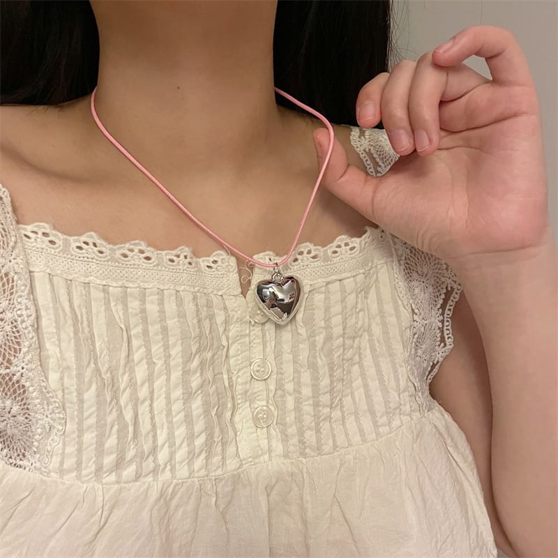 Necklace Pendant Cord Heart