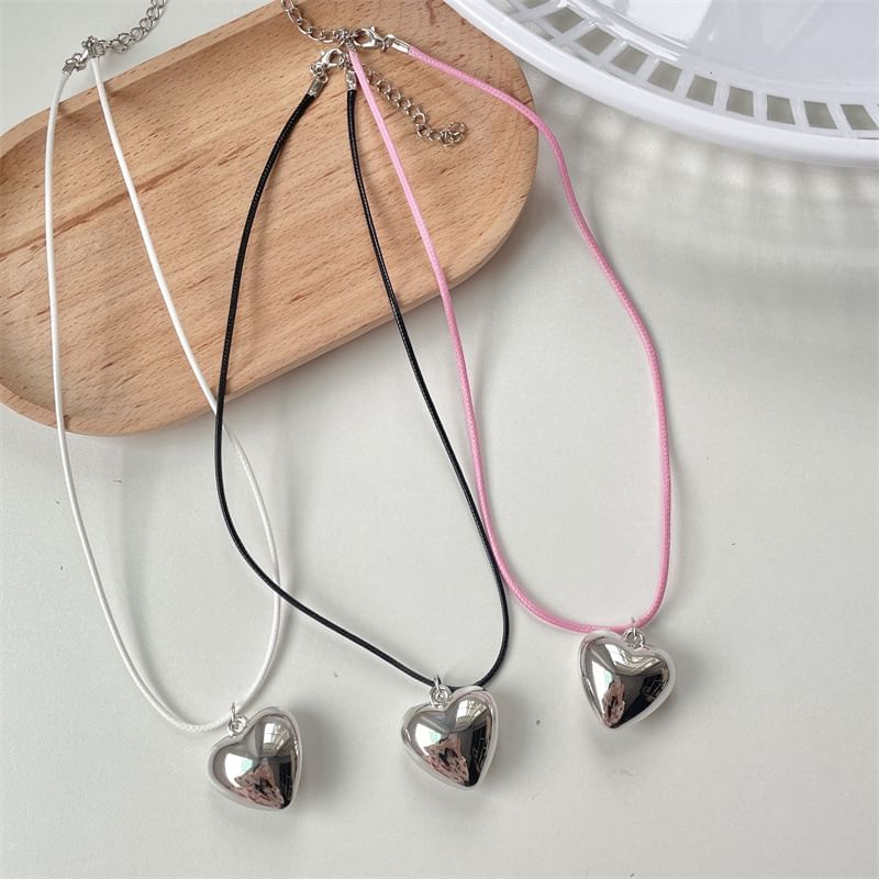 Necklace Pendant Cord Heart