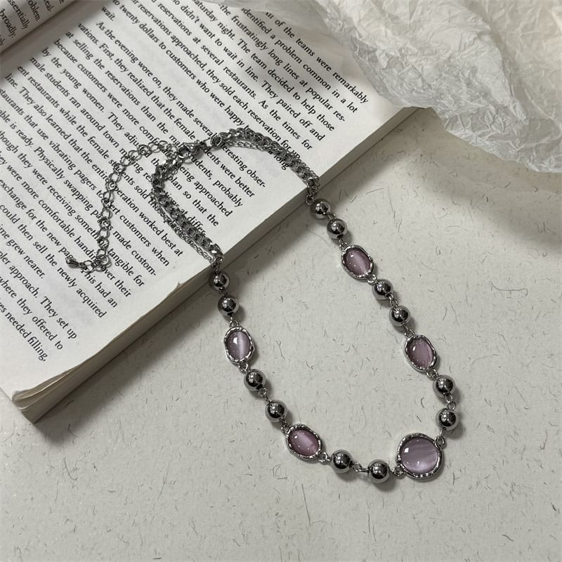 Beaded Gemstone Necklace