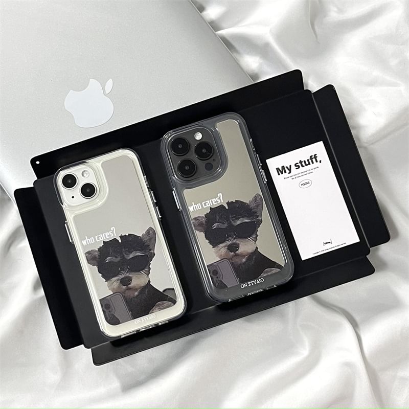 Case Mirrored Dog Phone
