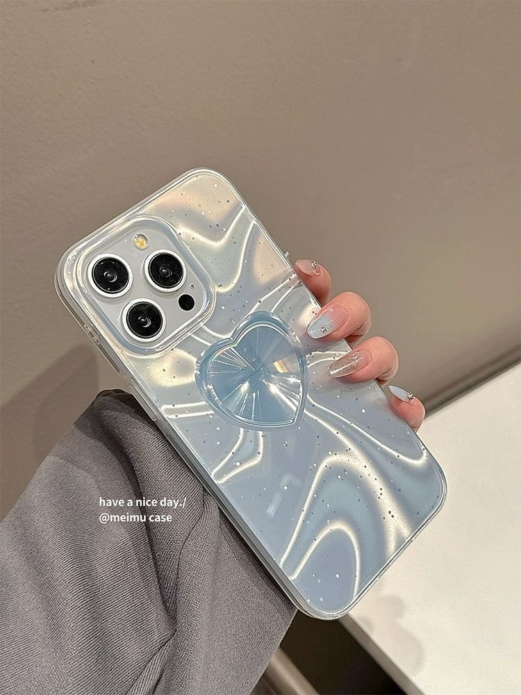 Phone Case Heart Holographic
