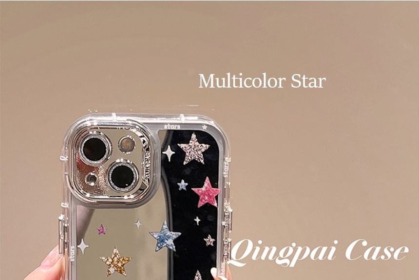 Star / Mirrored Phone Case - iPhone 15 Pro Max / 15 Pro / 15 Plus / 15 / 14 Pro Max / 14 Pro / 14 Plus / 14 / 13 Pro Max / 13 Pro / 13 / 13 mini / 12 Pro Max / 12 Pro / 12 / 12 mini / 11 Pro Max / 11 Pro / 11