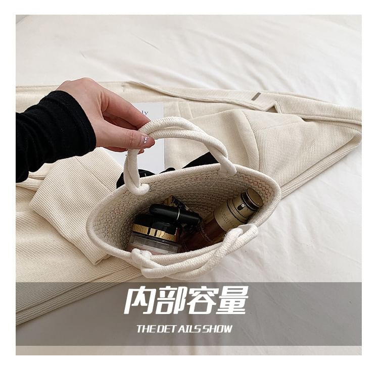 Tote Bow Woven Bag