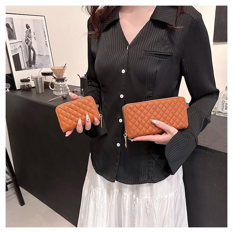 Quilted Wallet Long