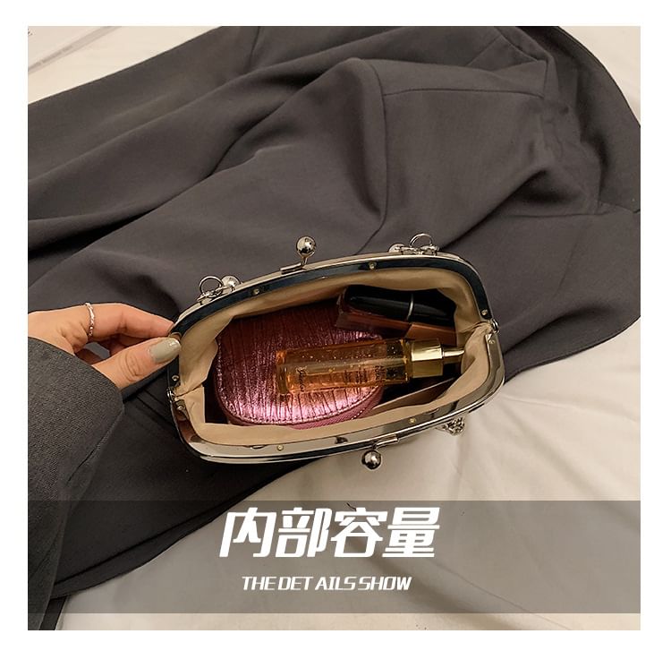 Jacquard Lock Crossbody Bag Floral Kiss