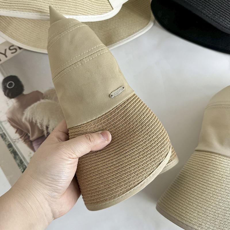 Straw Panel Sun Hat