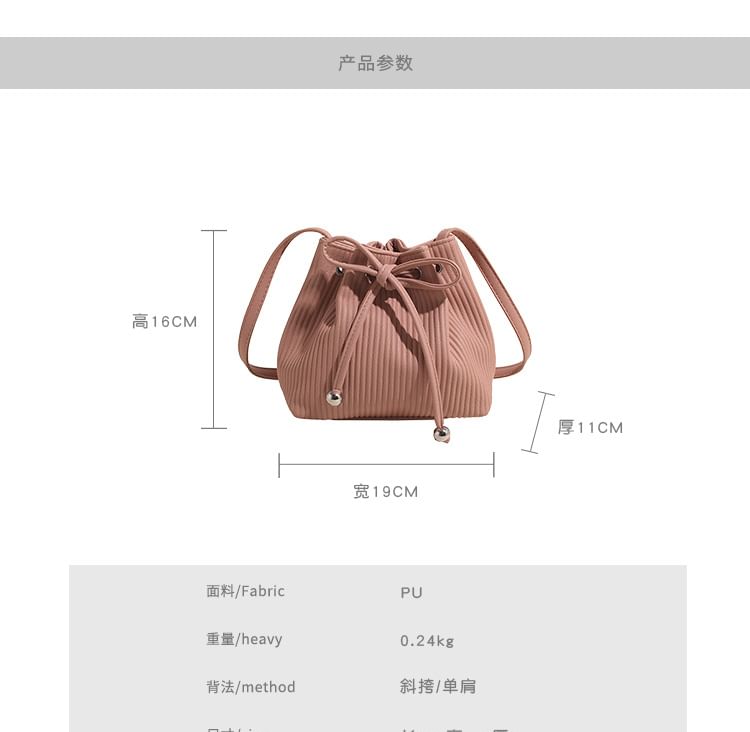 Ribbed Bucket Bag