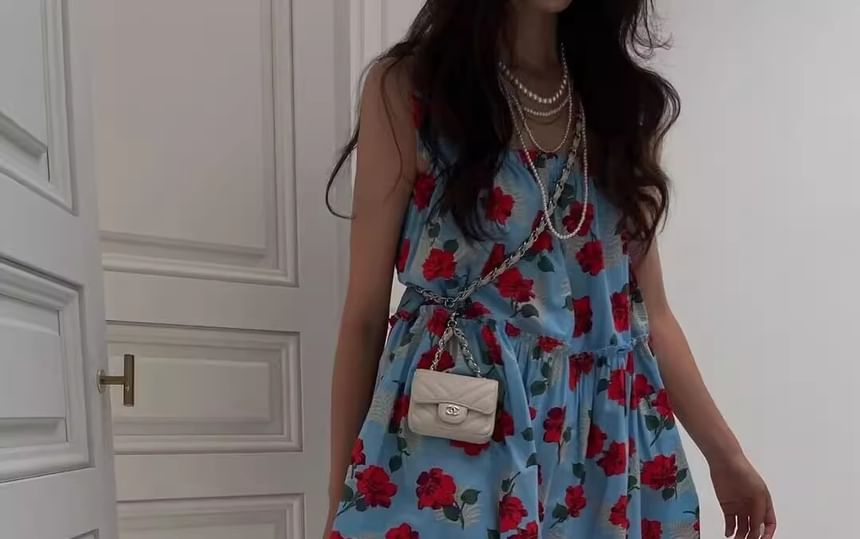 Sleeveless Mini Floral Sundress