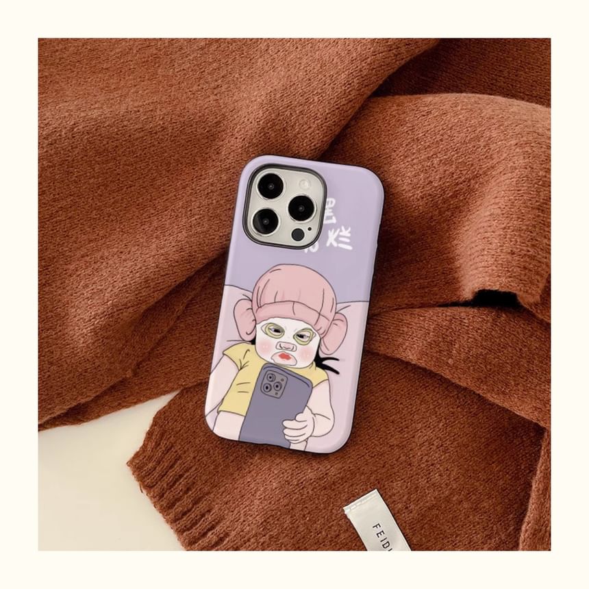 Cartoon Phone Case - iPhone 15 Pro Max / 15 Pro / 15 Plus / 15 / 14 Pro Max / 14 Pro / 14 Plus / 14 / 13 Pro Max / 13 Pro / 13 / 13 mini / 12 Pro Max / 12 Pro / 12 / 12 mini / 11 Pro Max / 11 Pro / 11