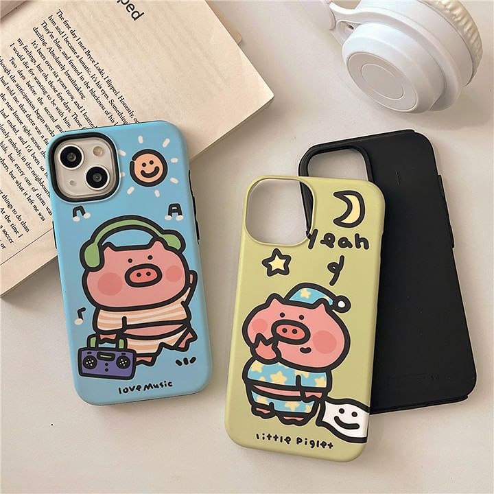 Pig Phone Case - iPhone 15 Pro Max / 15 Pro / 15 Plus / 15 / 14 Pro Max / 14 Pro / 14 Plus / 14 / 13 Pro Max / 13 Pro / 13 / 13 mini / 12 Pro Max / 12 Pro / 12 / 12 mini / 11 Pro Max / 11 Pro / 11