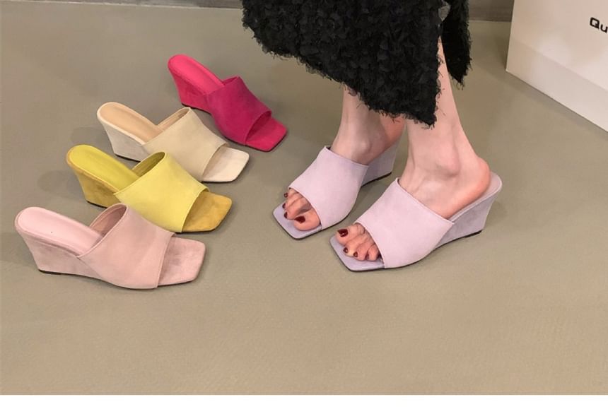 Wedge Slide Sandals