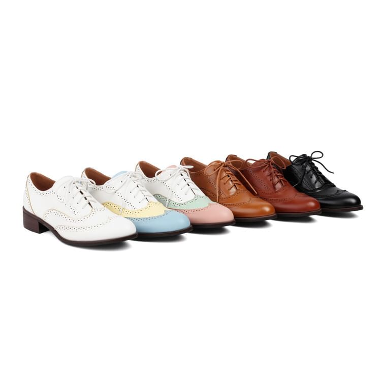 Brogue Shoes Lace-Up Oxford