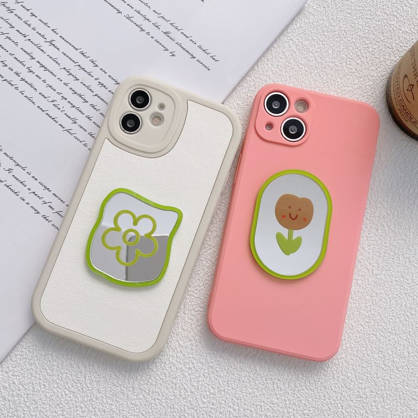 Cartoon Acrylic Mirror Adhesive Phone Case Sticker