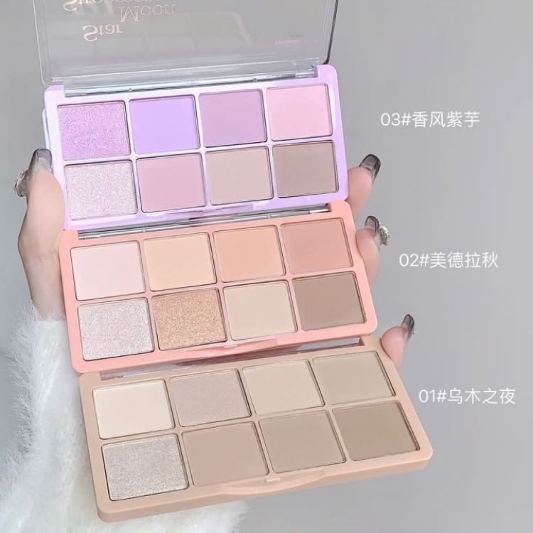 Shimmer 8 Colors Eyeshadow Palette - Pink Blossom