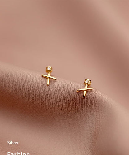 Cross S925 Sterling Silver Stud Earring