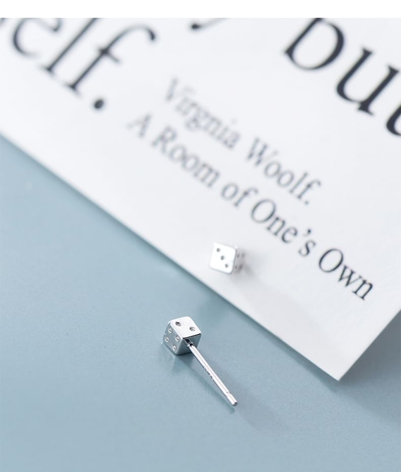 Dice S925 Sterling Silver Stud Earring (Various Designs)