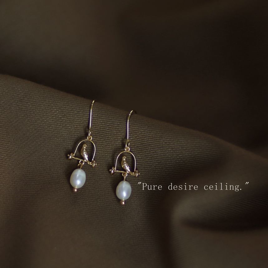 Faux Pearl Drop Earring