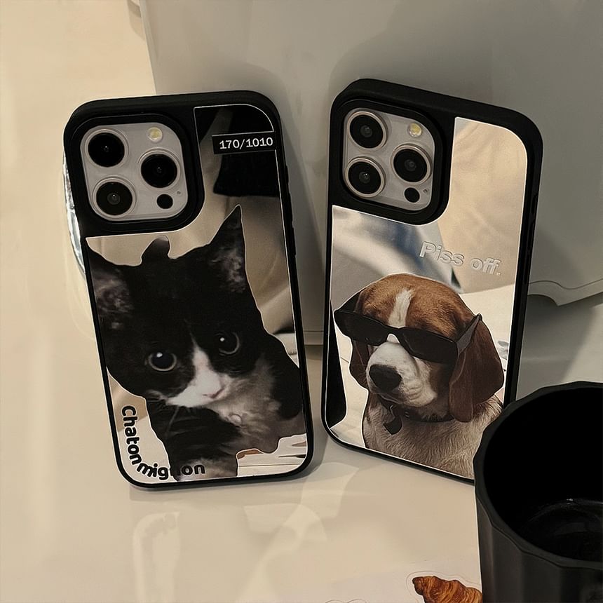 Case Mirrored Phone Animal