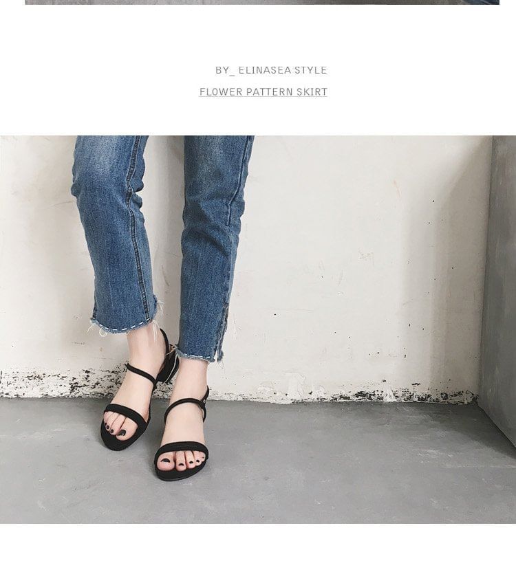 Black-Heel Sandals