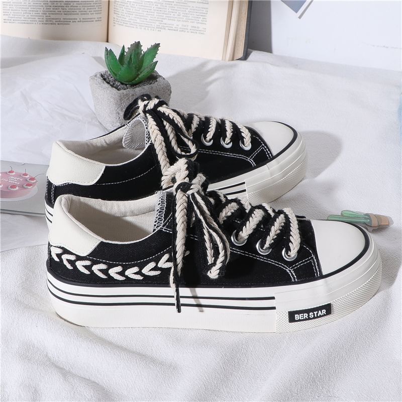 Lace-Up Colorblock Sneakers