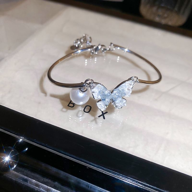 Designs) / Faux Bracelet Crystal (Various Alloy Butterfly Necklace