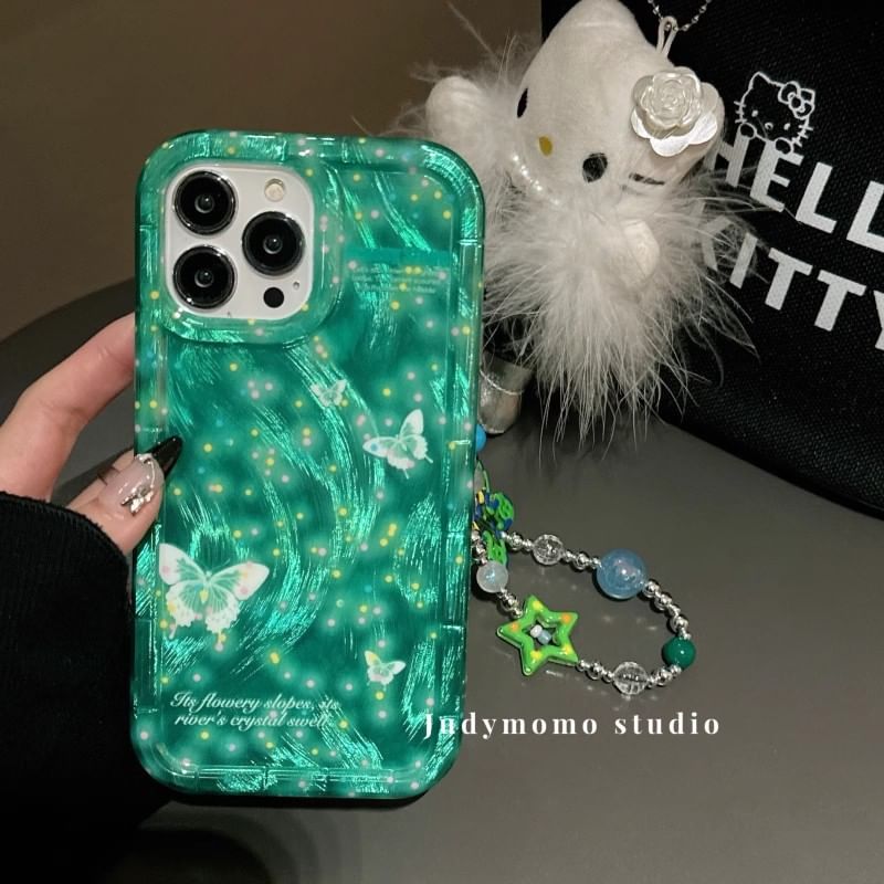 Butterfly Case Strap Phone