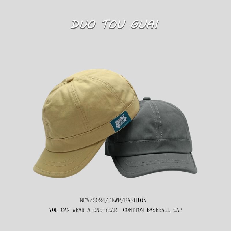 Brim Baseball Short Applique Cap