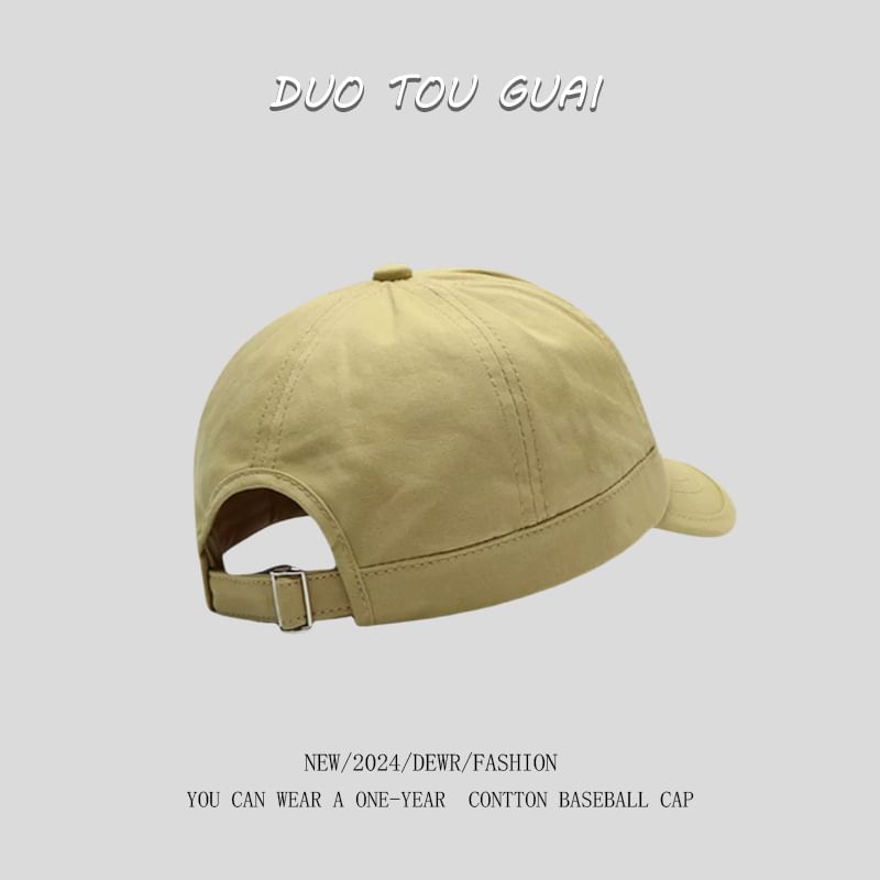 Brim Baseball Short Applique Cap