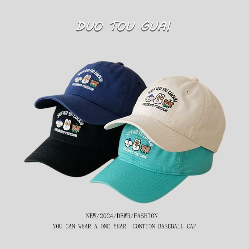 Baseball Cartoon Cap Embroidered