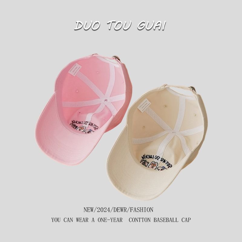 Baseball Cartoon Cap Embroidered