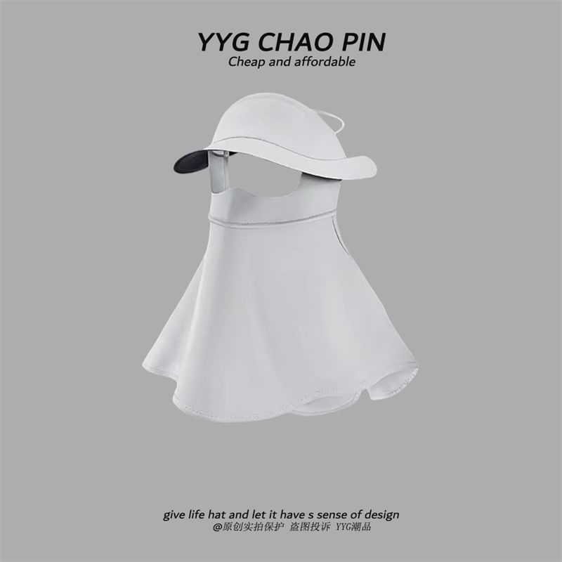 Cover with Plain Flap Sun Neck Protection Face