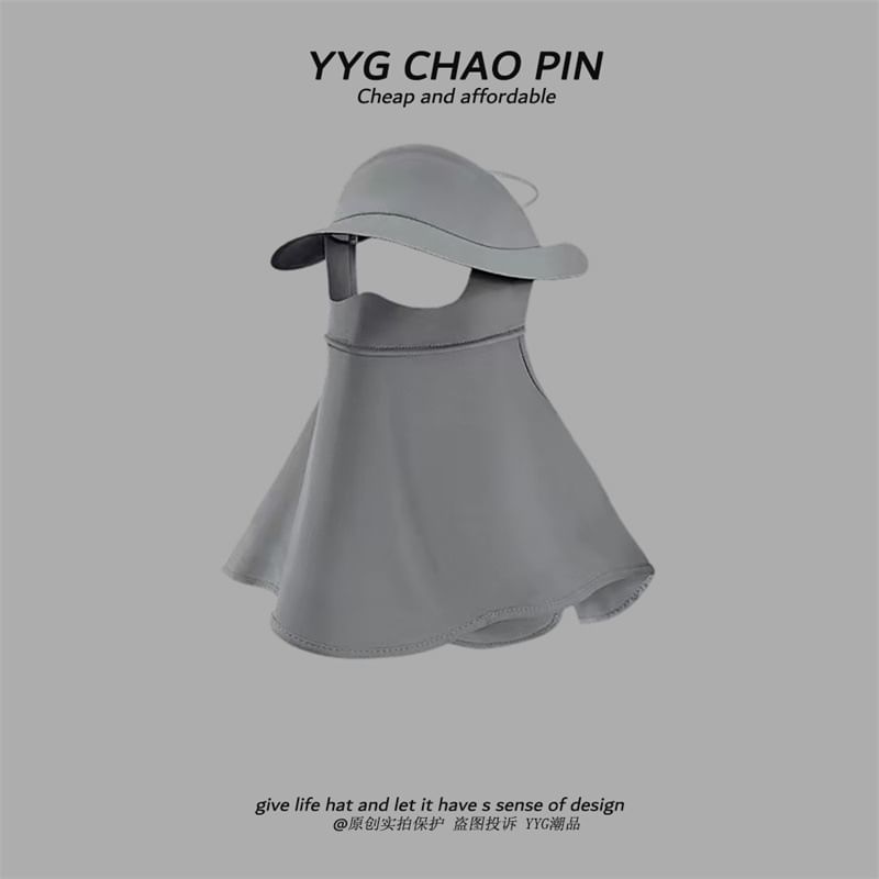 Cover with Plain Flap Sun Neck Protection Face