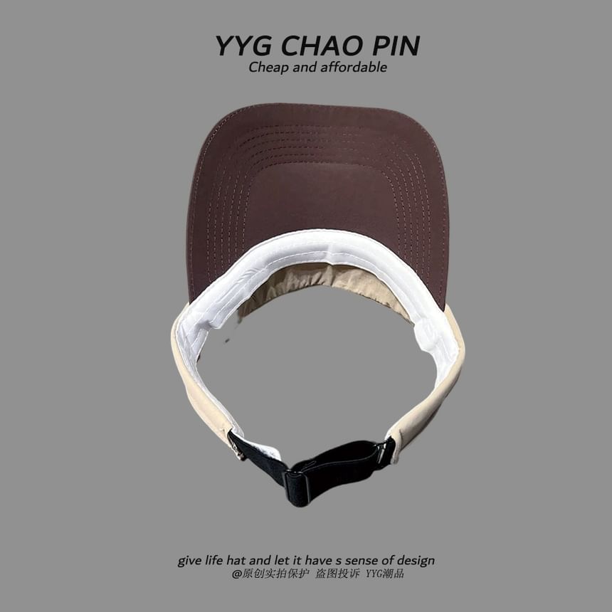 Sun Two Tone Applique Visor