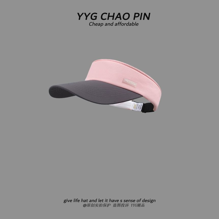 Sun Two Tone Applique Visor