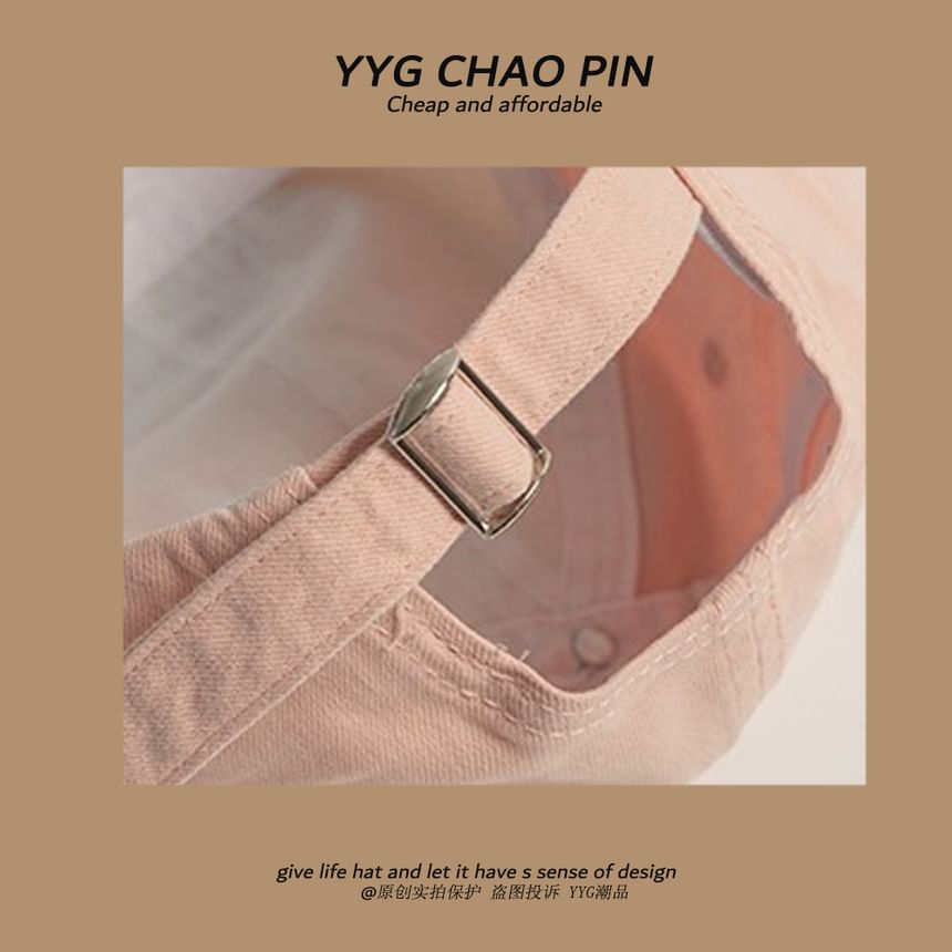 Lettering Baseball Two Embroidered Tone Cap