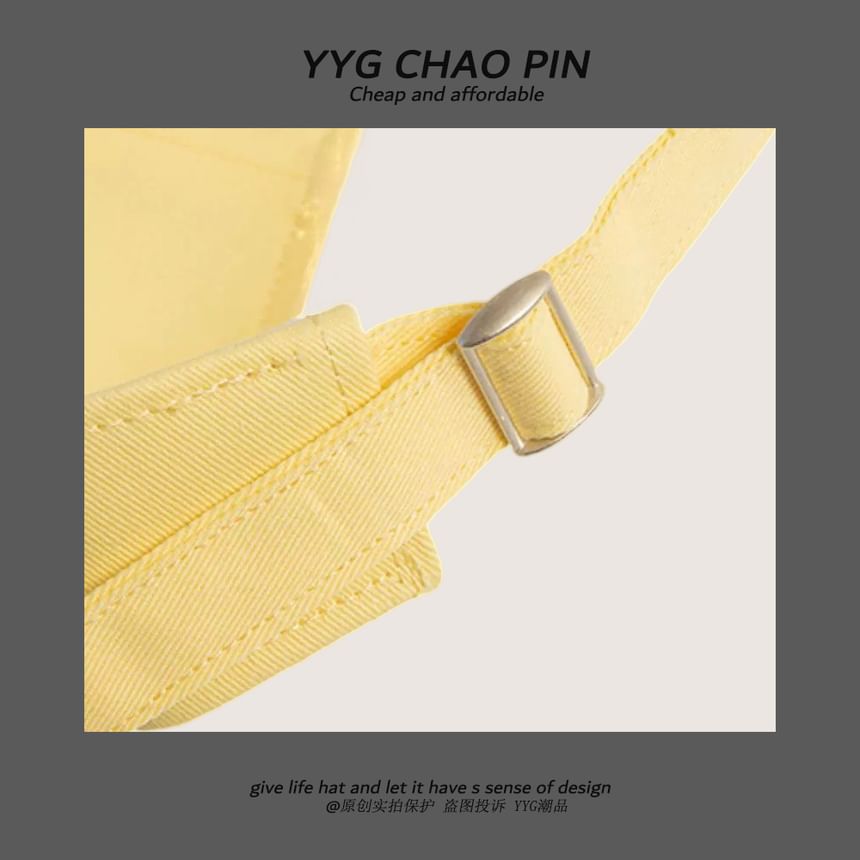 Face Smiley Embroidered Visor Sun