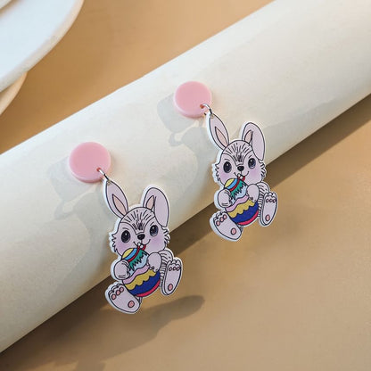 Rabbit Acrylic Drop Earring